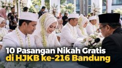 10 Pasangan Nikah Gratis di HJKB ke-216 Bandung