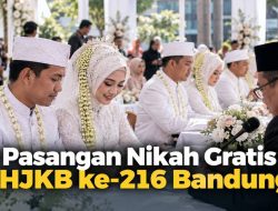 10 Pasangan Nikah Gratis di HJKB ke-216 Bandung