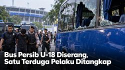 Bus Persib U-18 Diserang, Satu Terduga Pelaku Ditangkap
